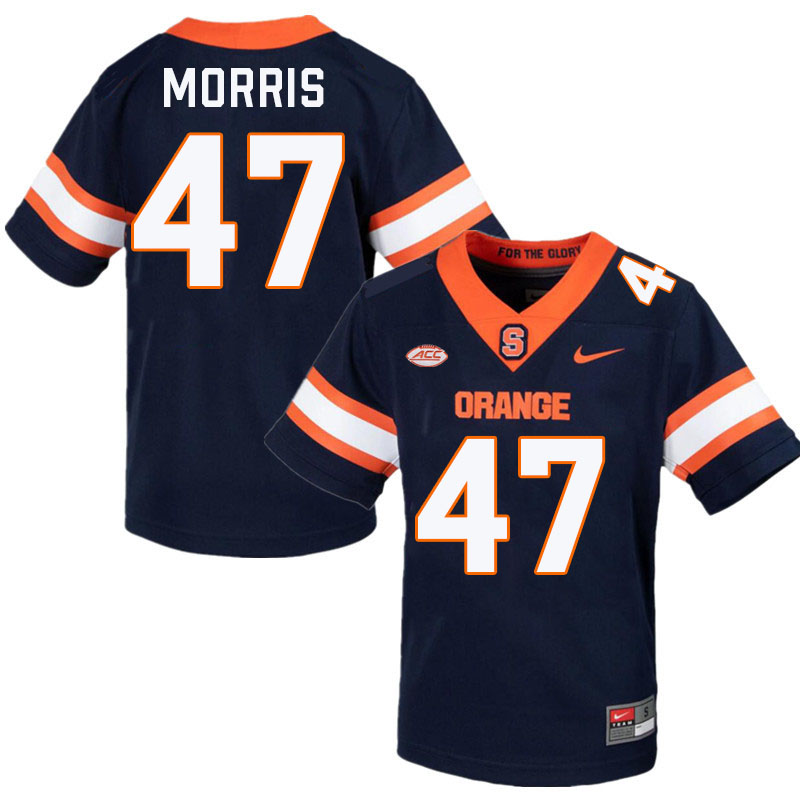 #47 Joe Morris Syracuse Orange Jerseys,Syracuse University Football Uniforms,Apparels-Navy